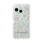 Slim Protection Case［ LAGUNAMOON - BotanicalJacquard - Clear×Beige ］