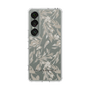 Slim Protection Case［ LAGUNAMOON - BotanicalJacquard - Clear×Beige ］