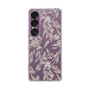 Slim Protection Case［ LAGUNAMOON - BotanicalJacquard - Clear×Beige ］