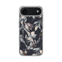 Slim Protection Case［ LAGUNAMOON - NuanceFlower - Navy ］