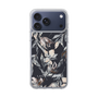 Slim Protection Case［ LAGUNAMOON - NuanceFlower - Navy ］