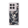 Slim Protection Case［ LAGUNAMOON - NuanceFlower - Navy ］