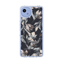 Slim Protection Case［ LAGUNAMOON - NuanceFlower - Navy ］