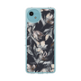 Slim Protection Case［ LAGUNAMOON - NuanceFlower - Navy ］
