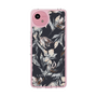 Slim Protection Case［ LAGUNAMOON - NuanceFlower - Navy ］