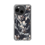Slim Protection Case［ LAGUNAMOON - NuanceFlower - Navy ］