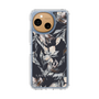 Slim Protection Case［ LAGUNAMOON - NuanceFlower - Navy ］