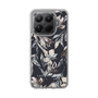 Slim Protection Case［ LAGUNAMOON - NuanceFlower - Navy ］