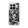 Slim Protection Case［ LAGUNAMOON - NuanceFlower - Navy ］