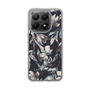 Slim Protection Case［ LAGUNAMOON - NuanceFlower - Navy ］