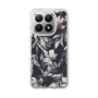 Slim Protection Case［ LAGUNAMOON - NuanceFlower - Navy ］