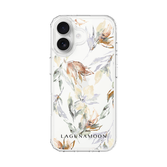 Slim Protection Case［ LAGUNAMOON - NuanceFlower - Clear ］