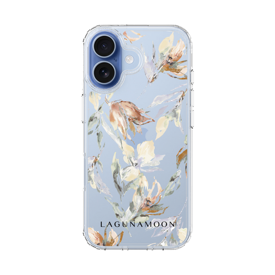 Slim Protection Case［ LAGUNAMOON - NuanceFlower - Clear ］