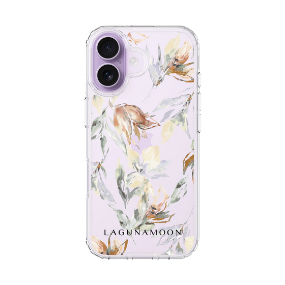 Slim Protection Case［ LAGUNAMOON - NuanceFlower - Clear ］