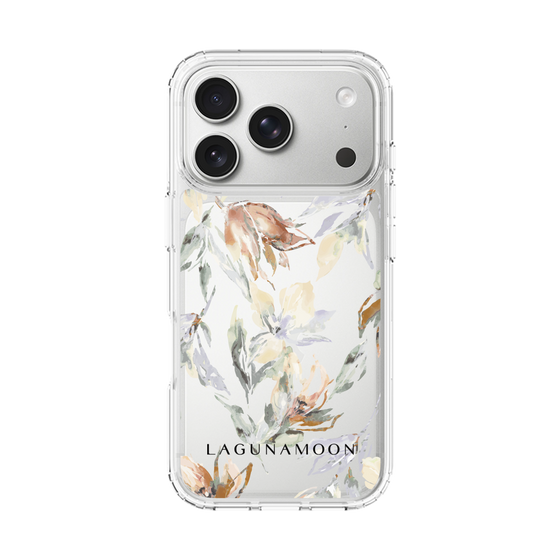 Slim Protection Case［ LAGUNAMOON - NuanceFlower - Clear ］
