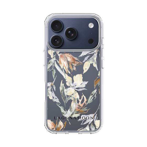 Slim Protection Case［ LAGUNAMOON - NuanceFlower - Clear ］