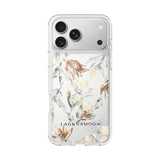 Slim Protection Case［ LAGUNAMOON - NuanceFlower - Clear ］