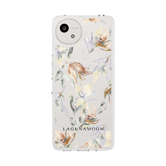 Slim Protection Case［ LAGUNAMOON - NuanceFlower - Clear ］