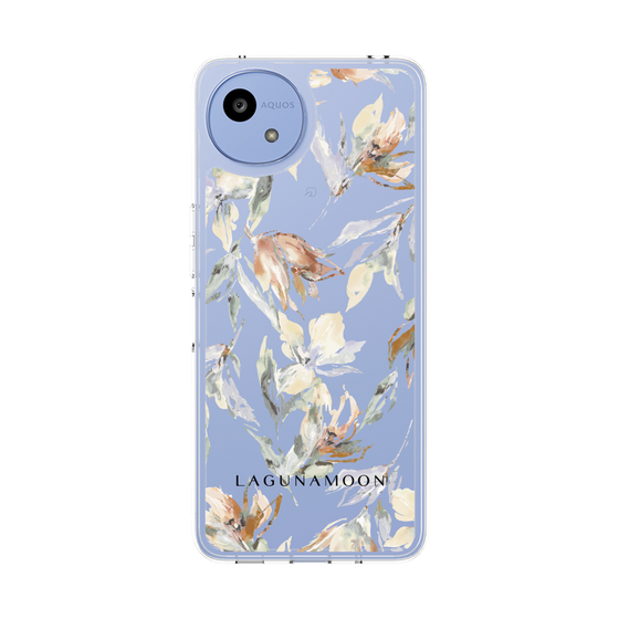 Slim Protection Case［ LAGUNAMOON - NuanceFlower - Clear ］