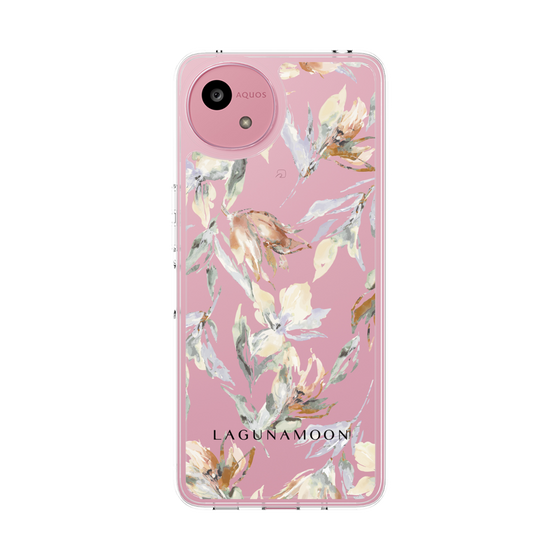 Slim Protection Case［ LAGUNAMOON - NuanceFlower - Clear ］