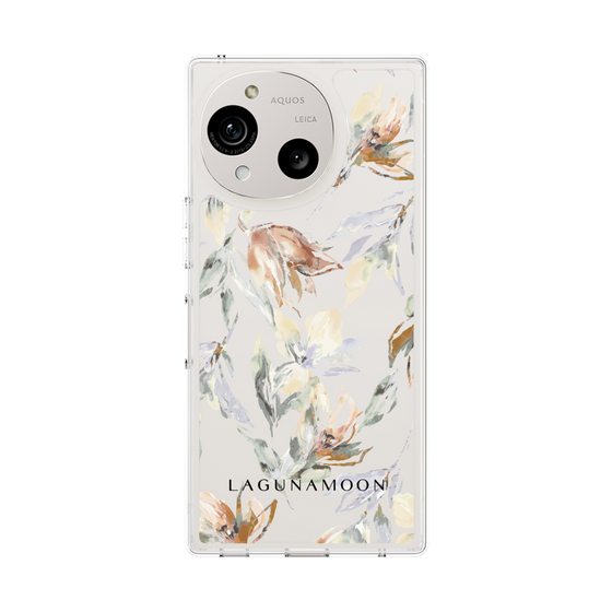 Slim Protection Case［ LAGUNAMOON - NuanceFlower - Clear ］