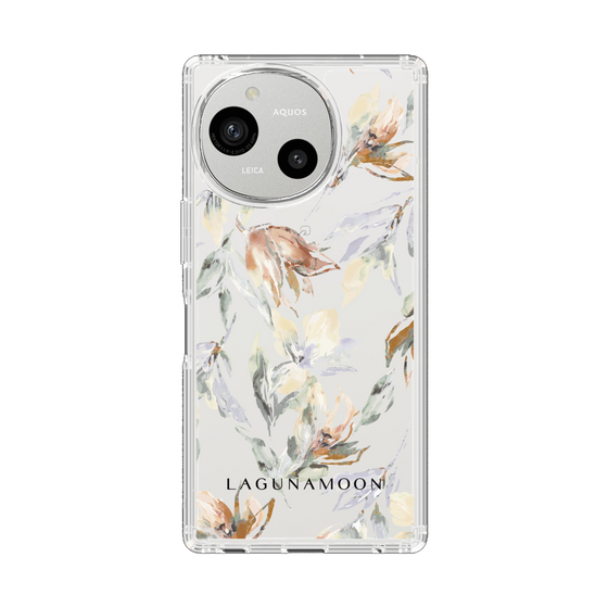 Slim Protection Case［ LAGUNAMOON - NuanceFlower - Clear ］