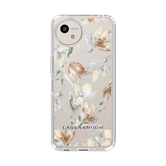 Slim Protection Case［ LAGUNAMOON - NuanceFlower - Clear ］