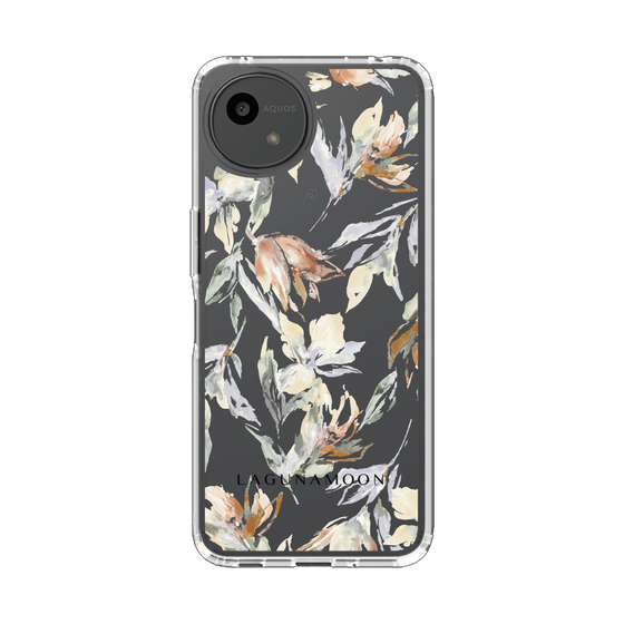 Slim Protection Case［ LAGUNAMOON - NuanceFlower - Clear ］