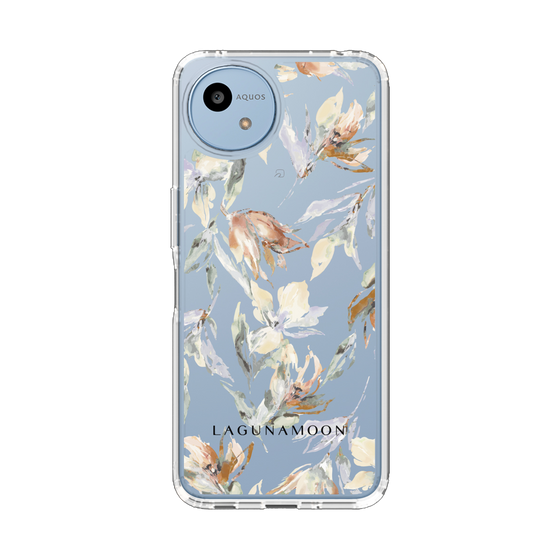 Slim Protection Case［ LAGUNAMOON - NuanceFlower - Clear ］