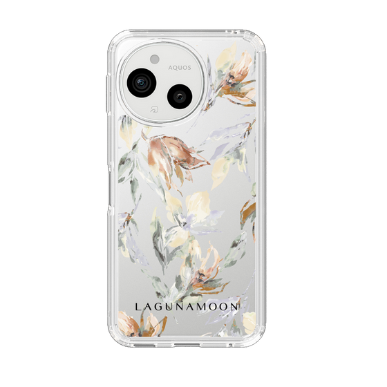 Slim Protection Case［ LAGUNAMOON - NuanceFlower - Clear ］