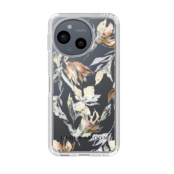 Slim Protection Case［ LAGUNAMOON - NuanceFlower - Clear ］