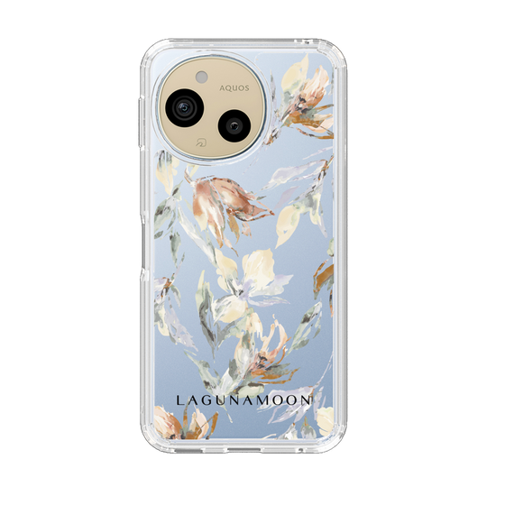 Slim Protection Case［ LAGUNAMOON - NuanceFlower - Clear ］