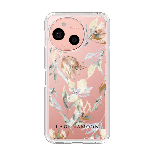 Slim Protection Case［ LAGUNAMOON - NuanceFlower - Clear ］