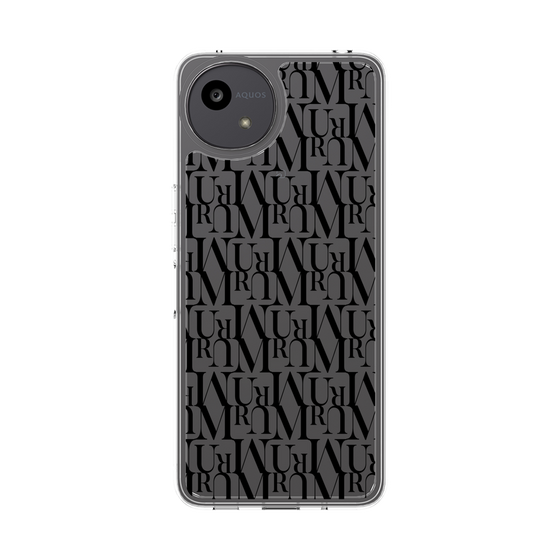 Slim Protection Case［ MURUA - Monogram - Black ］