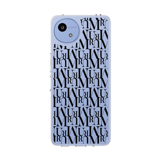 Slim Protection Case［ MURUA - Monogram - Black ］