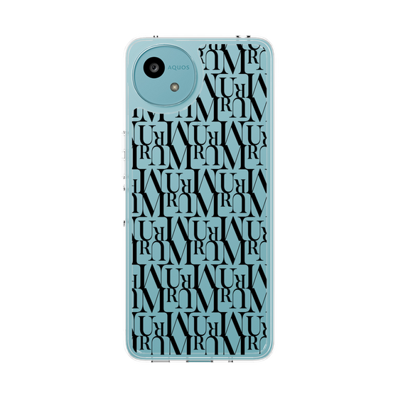 Slim Protection Case［ MURUA - Monogram - Black ］