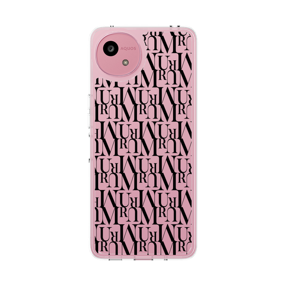 Slim Protection Case［ MURUA - Monogram - Black ］