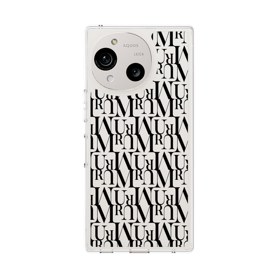 Slim Protection Case［ MURUA - Monogram - Black ］