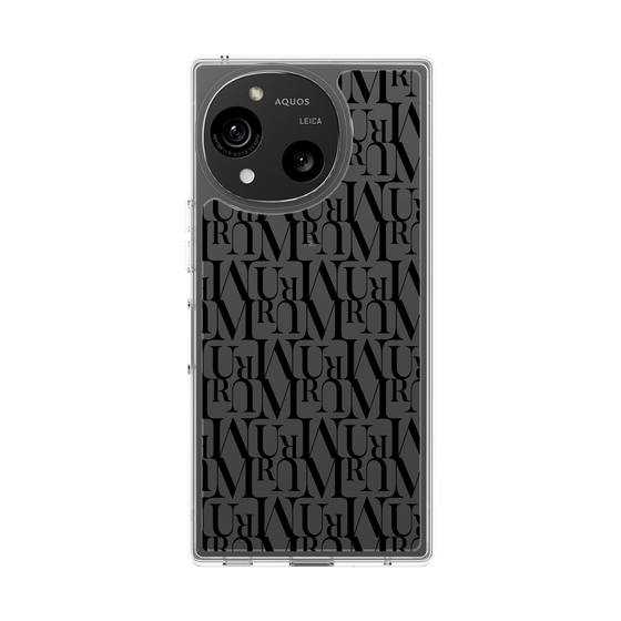 Slim Protection Case［ MURUA - Monogram - Black ］