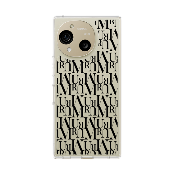 Slim Protection Case［ MURUA - Monogram - Black ］