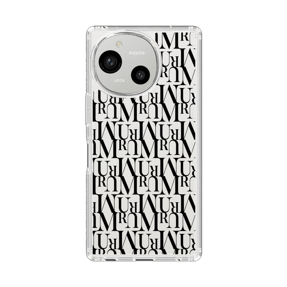 Slim Protection Case［ MURUA - Monogram - Black ］