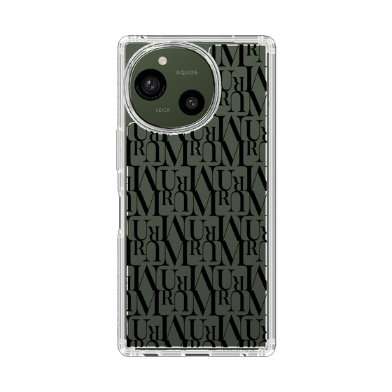 Slim Protection Case［ MURUA - Monogram - Black ］