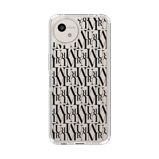 Slim Protection Case［ MURUA - Monogram - Black ］