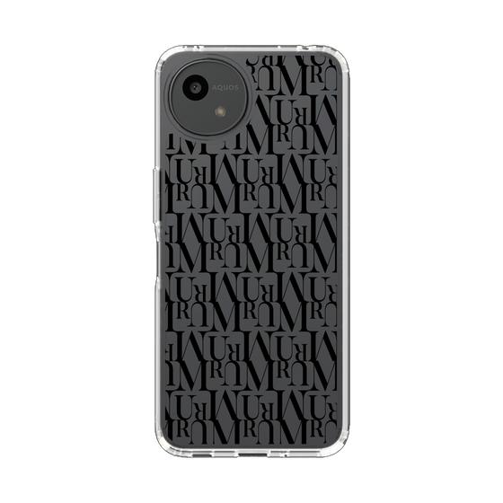 Slim Protection Case［ MURUA - Monogram - Black ］