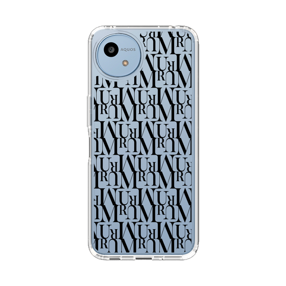 Slim Protection Case［ MURUA - Monogram - Black ］