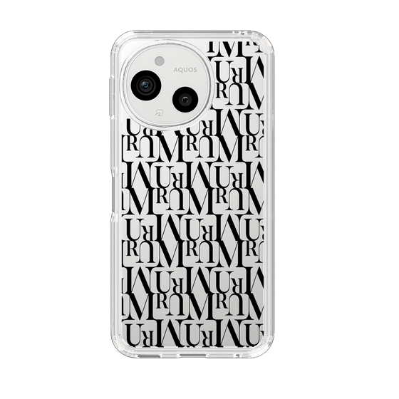 Slim Protection Case［ MURUA - Monogram - Black ］