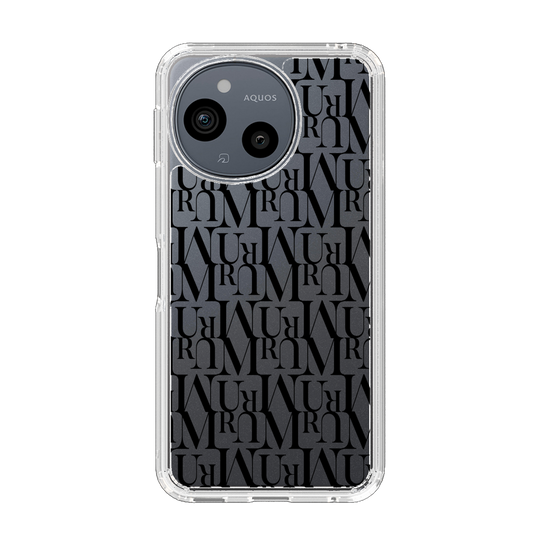 Slim Protection Case［ MURUA - Monogram - Black ］