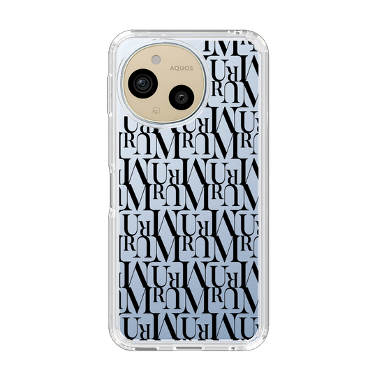 Slim Protection Case［ MURUA - Monogram - Black ］