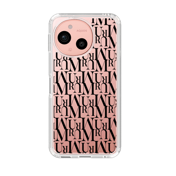 Slim Protection Case［ MURUA - Monogram - Black ］