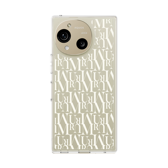 Slim Protection Case［ MURUA - Monogram - White ］